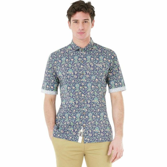 NWT!! Picture Organic Manatee Mens Short Sleeve Button Up Shirt Size Large - Picture 3 of 6